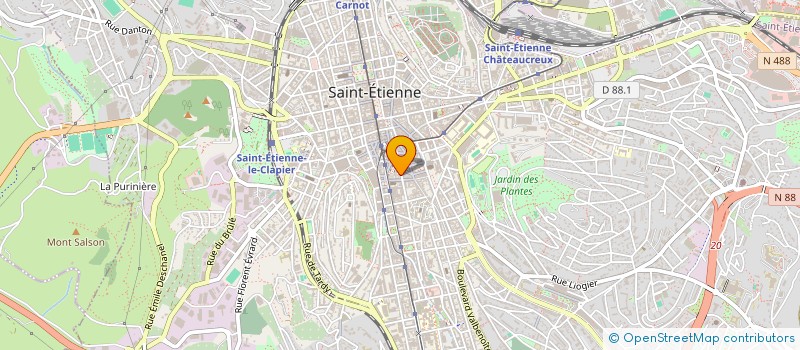 localisation de l'entreprise GALLOT MONTGOUR ET CIE à SAINT-ETIENNE