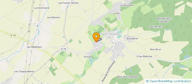 localisation de l'entreprise GALLWA WILFRID  SENILLE-SAINT-SAUVEUR