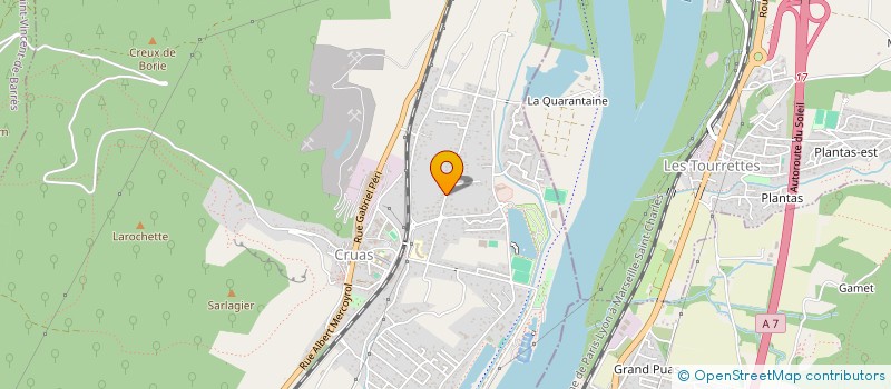 localisation de l'entreprise GALM  CRUAS