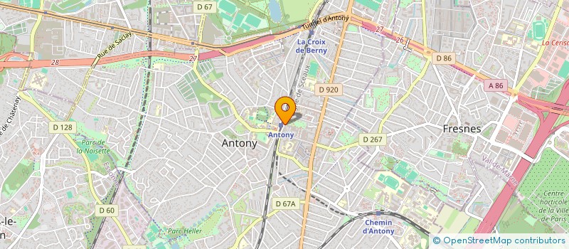 localisation de l'entreprise GALMAR à ANTONY