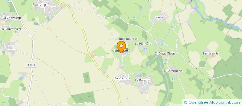 localisation de l'entreprise GALMENTIER FAMILLE ASSOCIE à SOUVIGNE