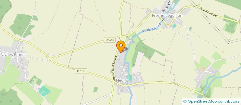 localisation de l'entreprise GALMER à FLEURY