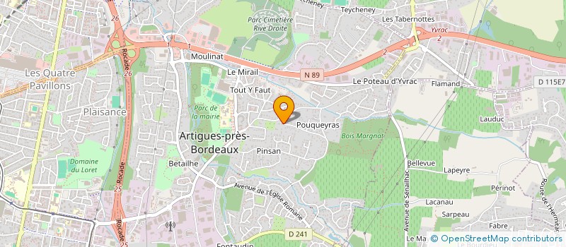 localisation de l'entreprise GALOCHEY  ARTIGUES-PRES-BORDEAUX