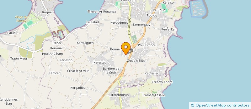 localisation de l'entreprise GALOEN  ROSCOFF