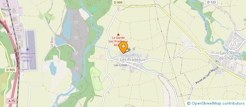 localisation de l'entreprise GALON DAVID  LES PRADEAUX