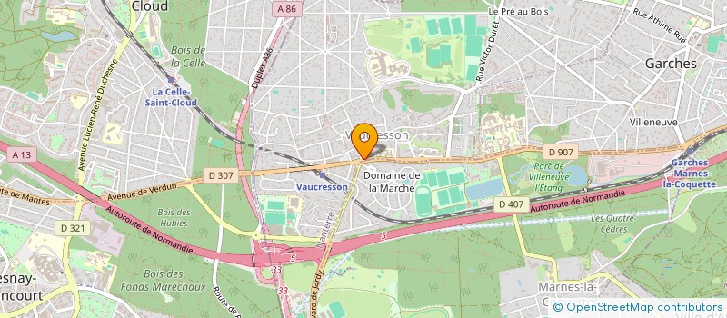 localisation de l'entreprise GALOP 7  VAUCRESSON