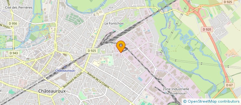 localisation de l'entreprise GALOPE à CHATEAUROUX
