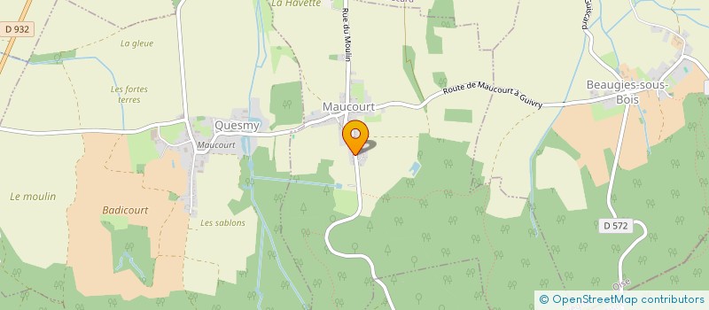 localisation de l'entreprise GALOPE LAKOU CAR- JUSTE1837  MAUCOURT