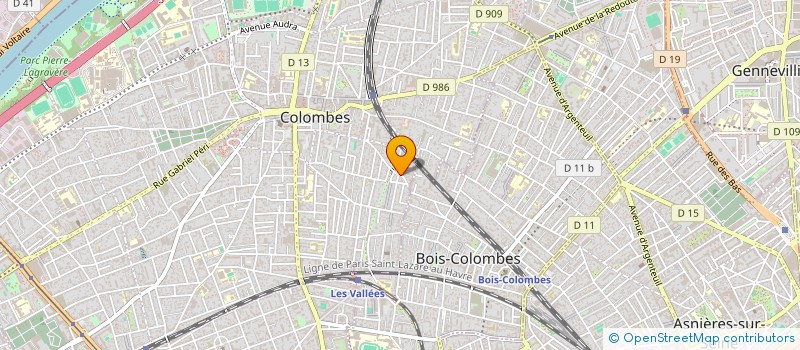localisation de l'entreprise GALORA à COLOMBES