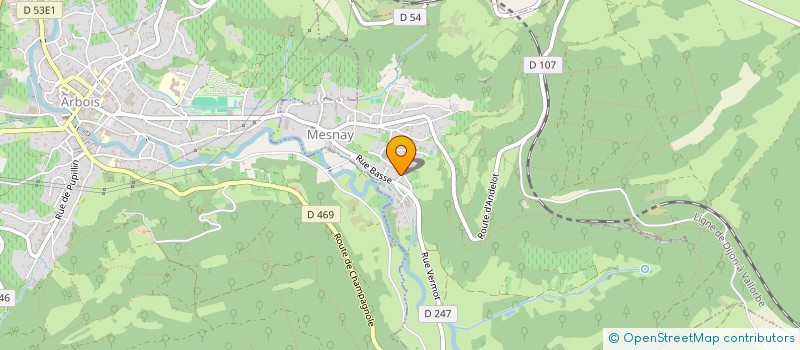 localisation de l'entreprise GALOSPARDUIS  MESNAY