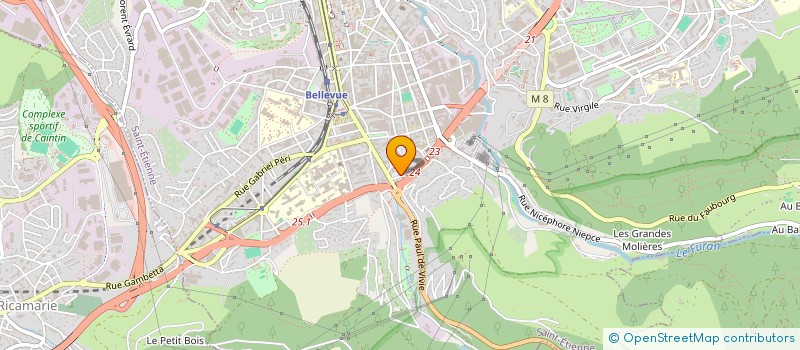 localisation de l'entreprise GALOUL ET FRERES à SAINT-ETIENNE