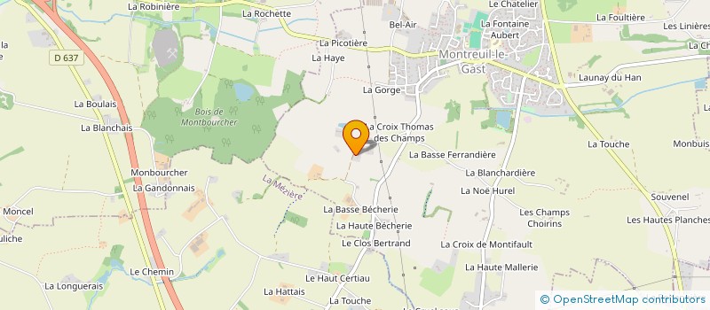 localisation de l'entreprise GALOUPADEN-MONTREUIL LE GAST  MONTREUIL-LE-GAST