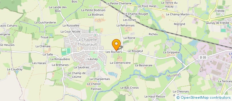 localisation de l'entreprise GALOUPAT  LA CHAPELLE-THOUARAULT