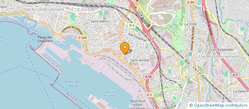 localisation de l'entreprise GALPERTI INTERNATIONAL à MARSEILLE