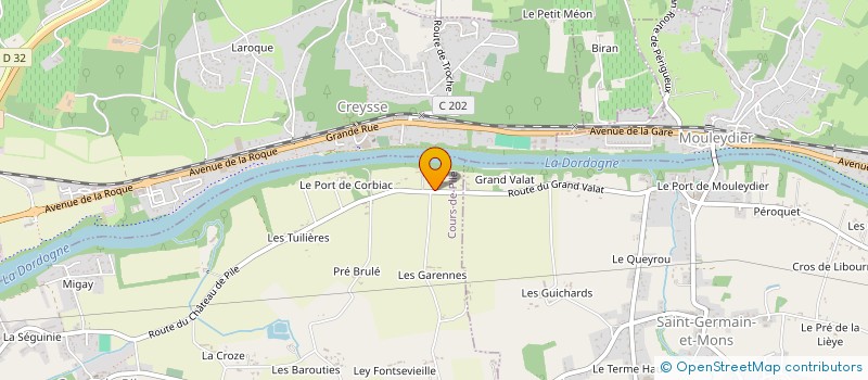 localisation de l'entreprise GALPHA à COURS-DE-PILE