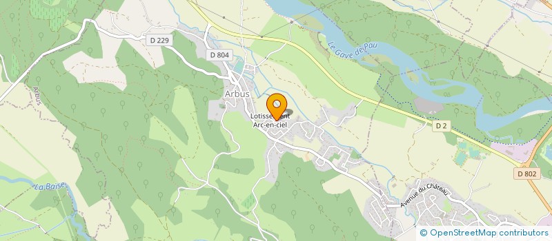 localisation de l'entreprise GALPIN IMMOBILIER  ARBUS