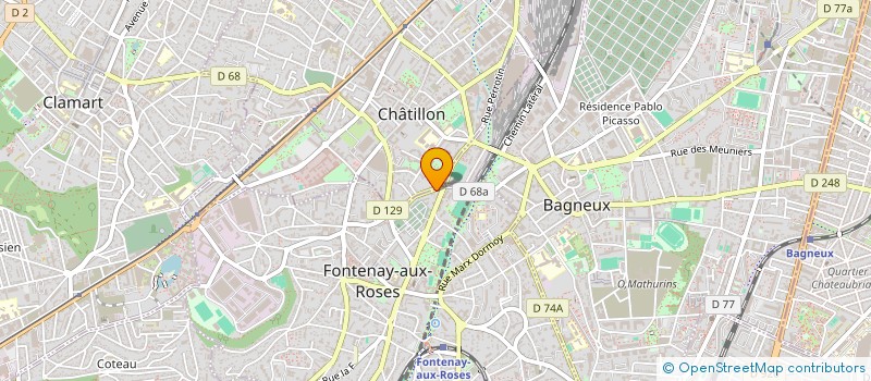 localisation de l'entreprise GALSSY COMPANY à FONTENAY-AUX-ROSES