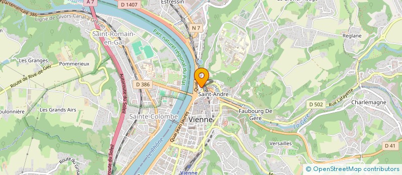 localisation de l'entreprise GALTECH à VIENNE