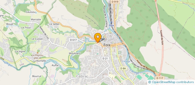 localisation de l'entreprise GALU à FOIX