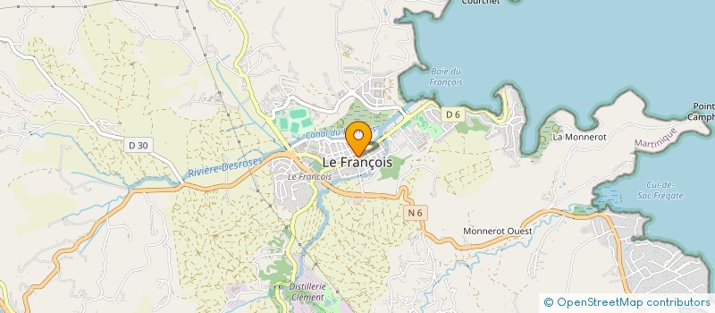 localisation de l'entreprise GALU OR  LE FRANCOIS