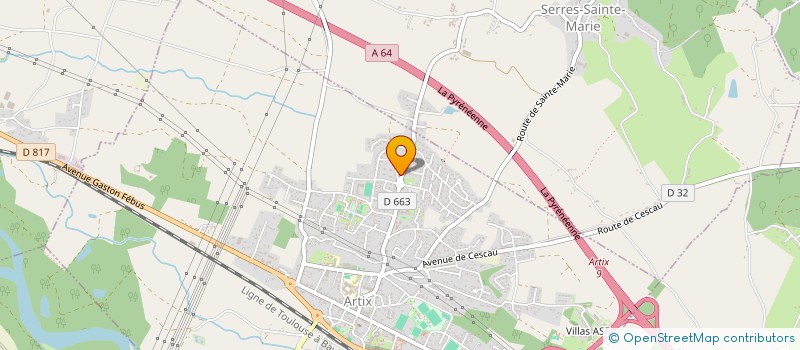 localisation de l'entreprise GALUBIOT à ARTIX