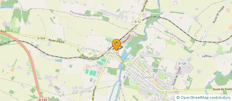 localisation de l'entreprise GALULE  GIMONT