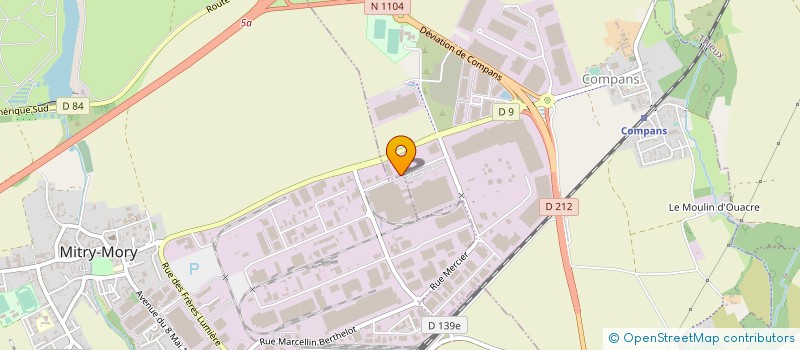 localisation de l'entreprise GALVACHAUD à COMPANS