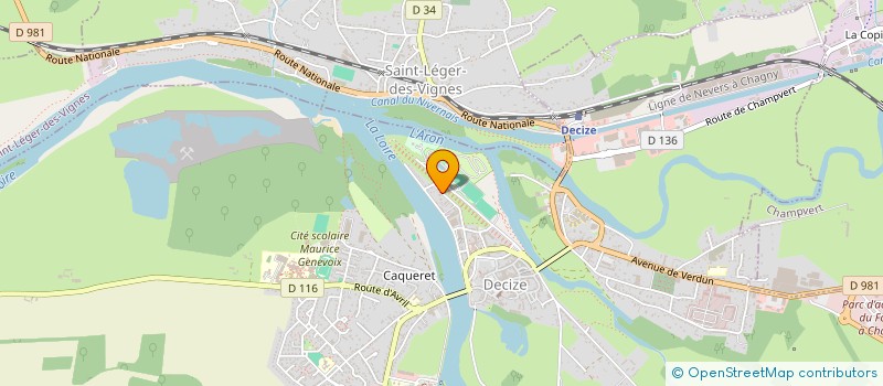 localisation de l'entreprise GALVAING à DECIZE