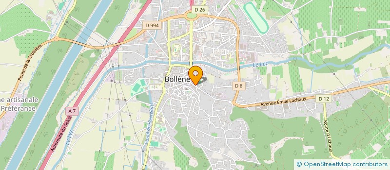 localisation de l'entreprise GALVANI  BOLLENE