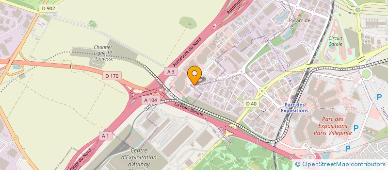localisation de l'entreprise GALVANO ENGINEERING SERVICE 2000 à GONESSE