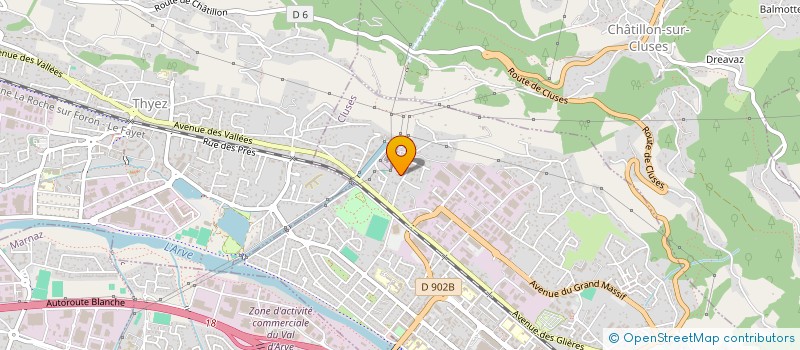 localisation de l'entreprise GALVAO IMMO  CLUSES