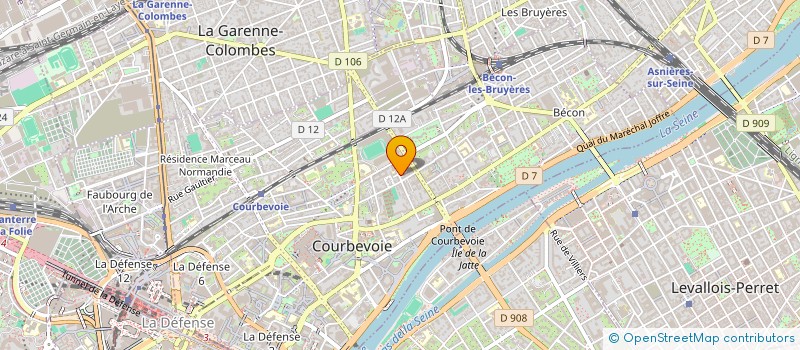 localisation de l'entreprise GALVAZINC ASSOCIATION à COURBEVOIE