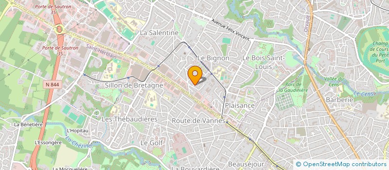 localisation de l'entreprise GALVEX FINANCES à ORVAULT