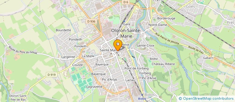 localisation de l'entreprise GALVIN HERSON - MACAREL  OLORON-SAINTE-MARIE