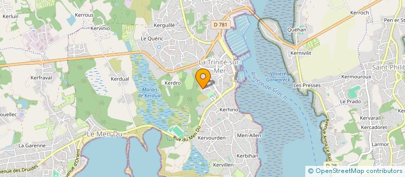localisation de l'entreprise GALWAY  LA TRINITE-SUR-MER