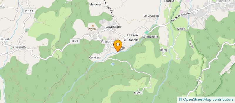 localisation de l'entreprise GALY à SAINT-PIERRE-DE-RIVIERE