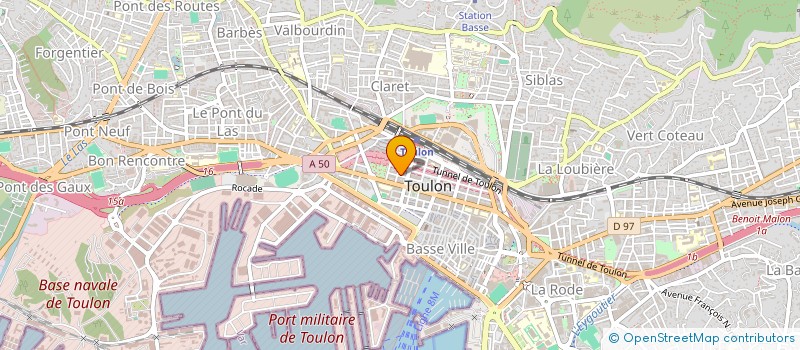 localisation de l'entreprise GALY  TOULON