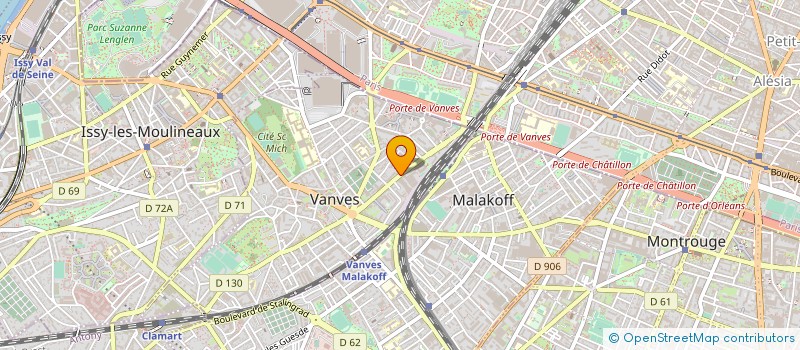 localisation de l'entreprise GALYA  VANVES