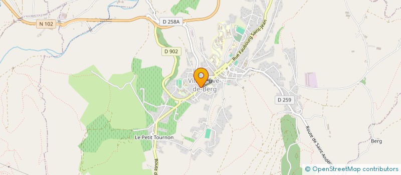 localisation de l'entreprise GALYAN à VILLENEUVE-DE-BERG