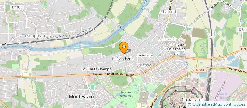 localisation de l'entreprise GALYSAT à CHESSY