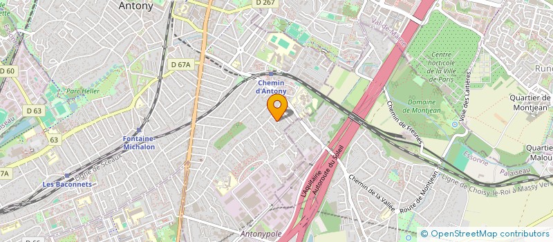 localisation de l'entreprise GALZ IMMO à ANTONY