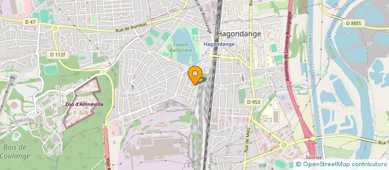 localisation de l'entreprise GALZANDAT à HAGONDANGE