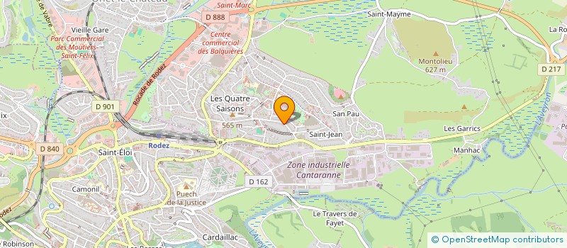 localisation de l'entreprise GALZIN CONSTRUCTION à ONET-LE-CHATEAU