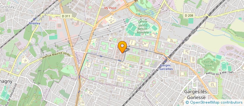 localisation de l'entreprise GAM 1  SARCELLES