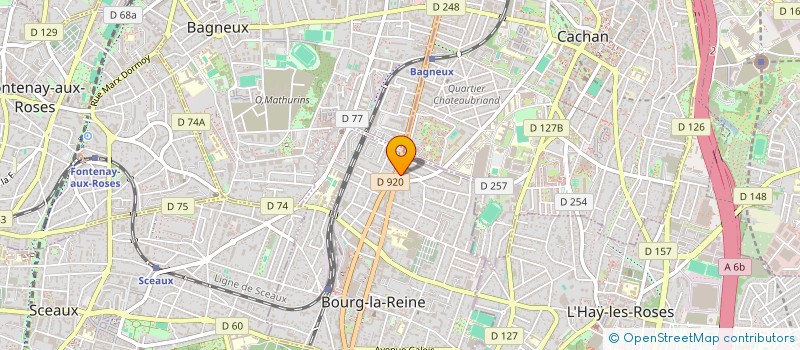 localisation de l'entreprise GAM à BOURG-LA-REINE