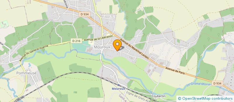 localisation de l'entreprise GAM  MOUROUX