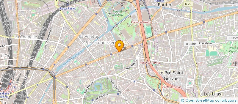 localisation de l'entreprise GAM  PARIS