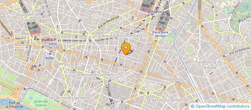localisation de l'entreprise GAM à PARIS