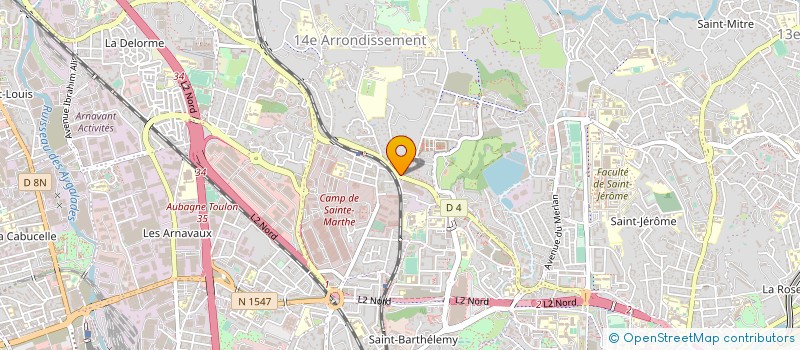 localisation de l'entreprise GAM à MARSEILLE