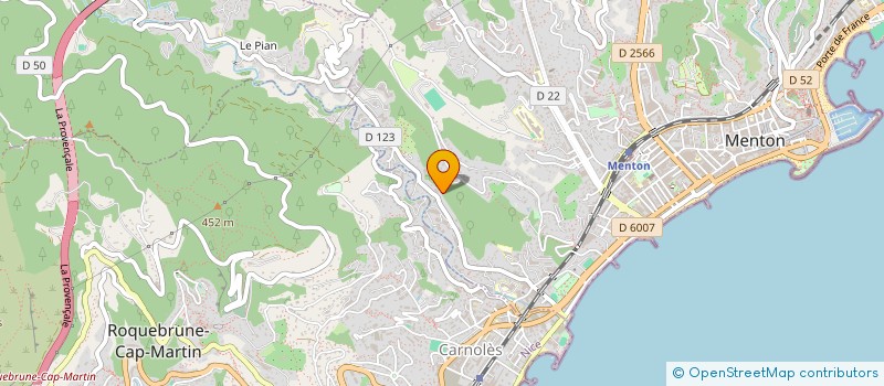 localisation de l'entreprise GAM à MENTON